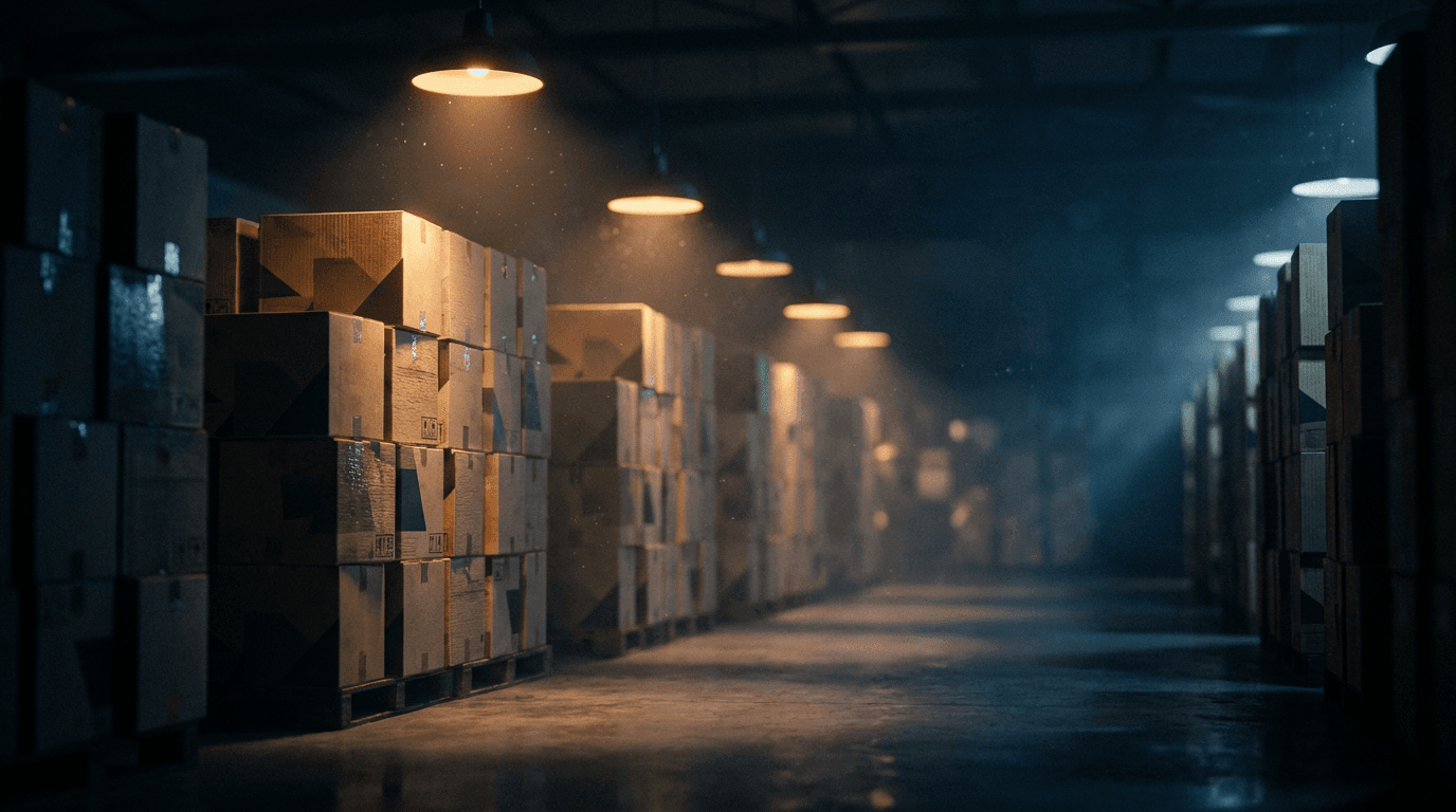 MKM warehouse interior with organized building materials and timber stacks